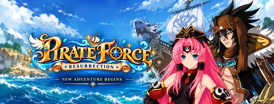 ภาพปกวิดีโอ Pirate Force: Resurrection สองตัวเอกหน้าทะเล